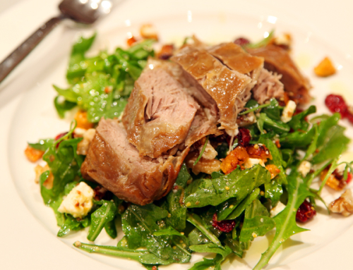 Ezy Duck Confit with Pumpkin, Feta & Cranberry salad